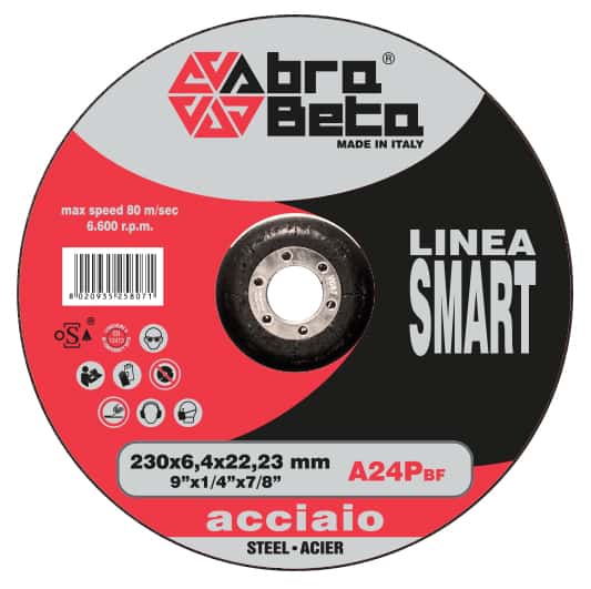 000730125 A24P ACÉL CSISZOLÓKORONGOK - Süllyesztett agyú (Smart) 185/g