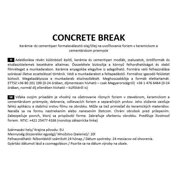 CONCRETE BREAK
