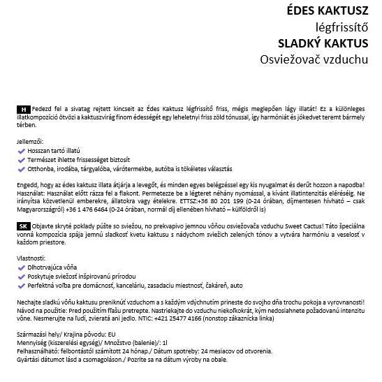 ÉDES KAKTUSZ