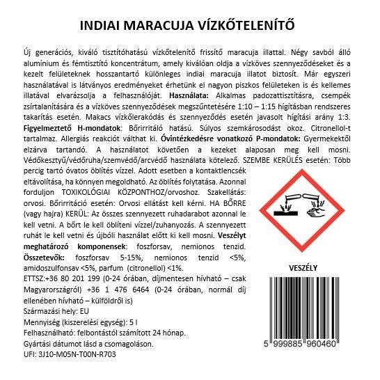INDIAI MARACUJA - VÍZKŐTELENÍTŐ