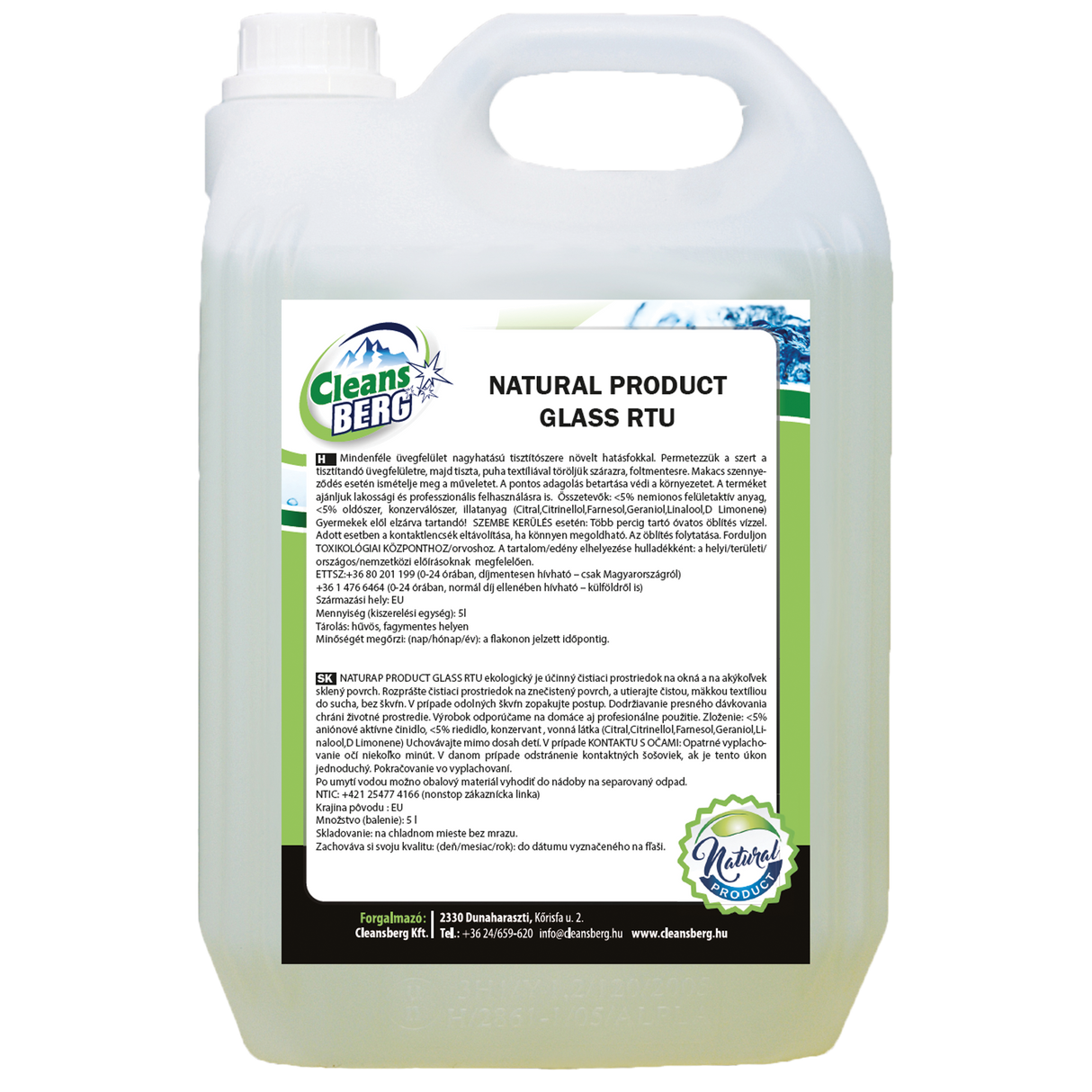 NATURAL PRODUCT GLASS RTU