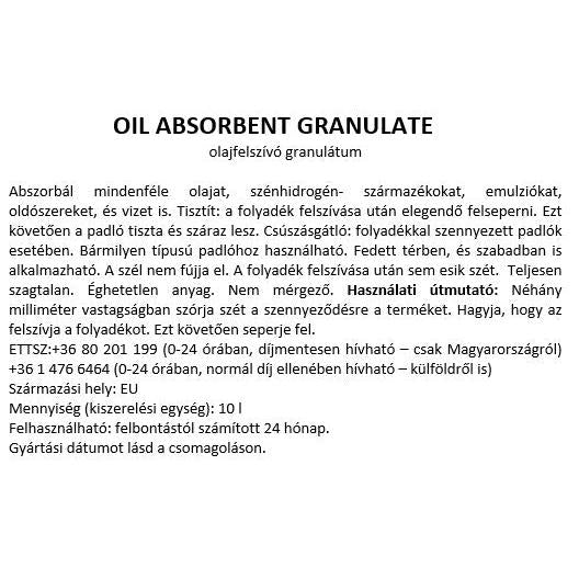 OIL ABSORBENT GRANULATE