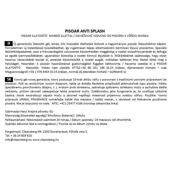 PISOAR ANTI SPLASH