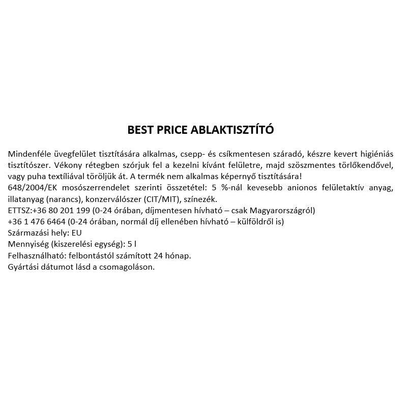 BEST PRICE ABLAKTISZTÍTÓ