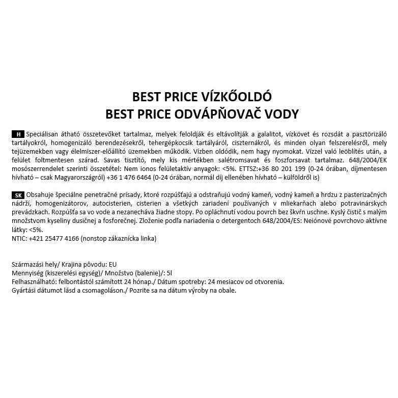 BEST PRICE VÍZKŐOLDÓ