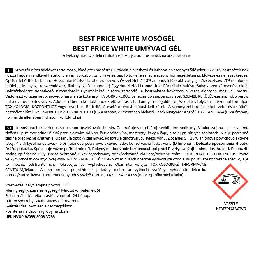 BEST PRICE WHITE MOSÓGÉL