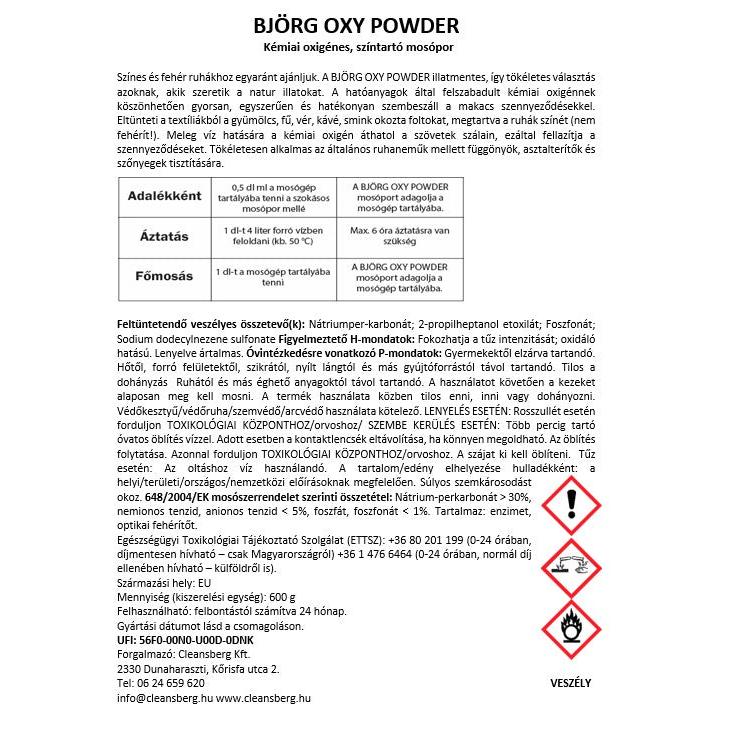 BJÖRG OXY POWDER