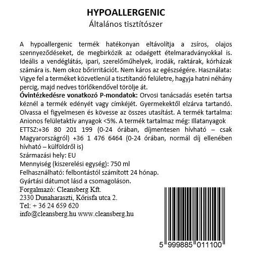 HYPOALLERGENIC