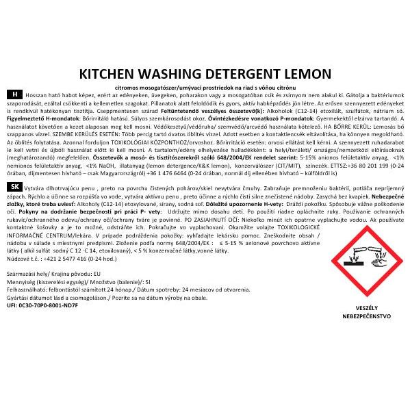 KITCHEN WASHING DETERGENT LEMON