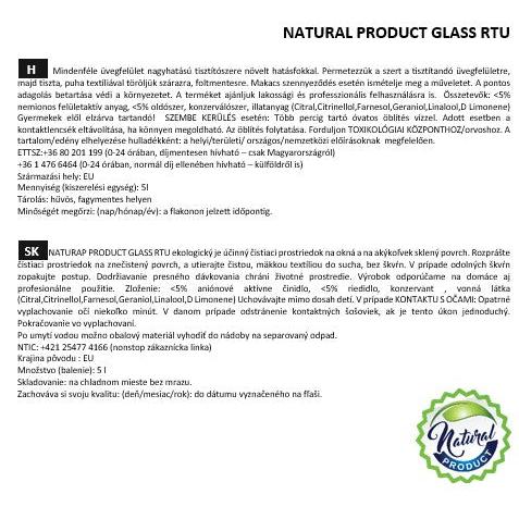 NATURAL PRODUCT GLASS RTU