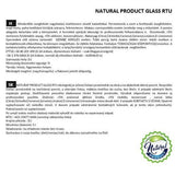 NATURAL PRODUCT GLASS RTU