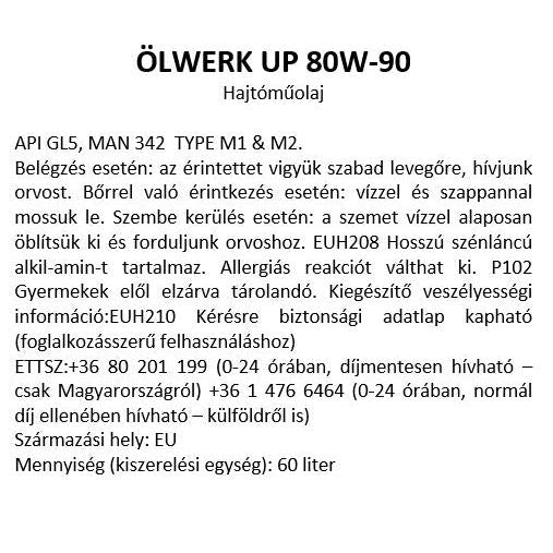 Ölwerk UP 80w90
